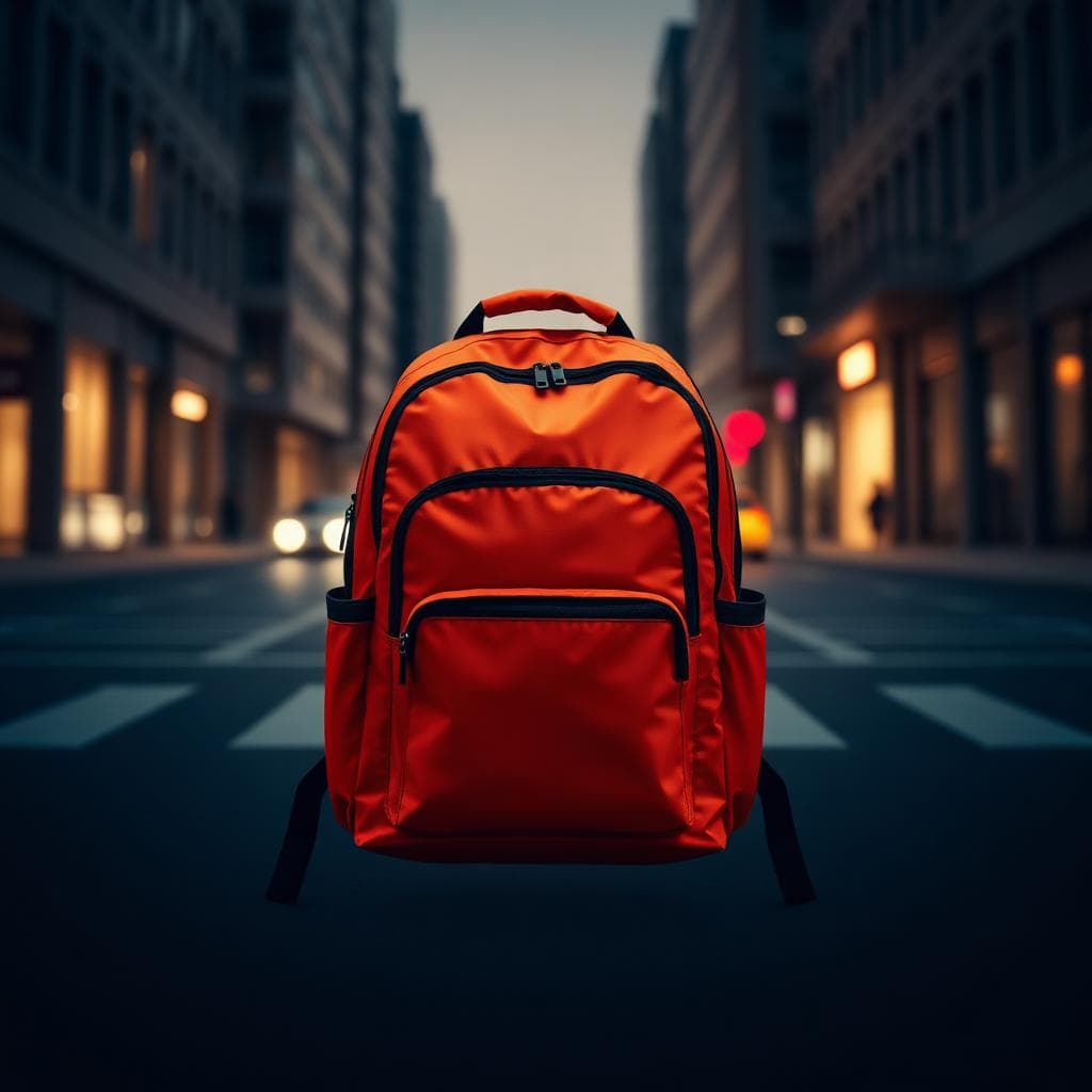 Delivery bag illustration