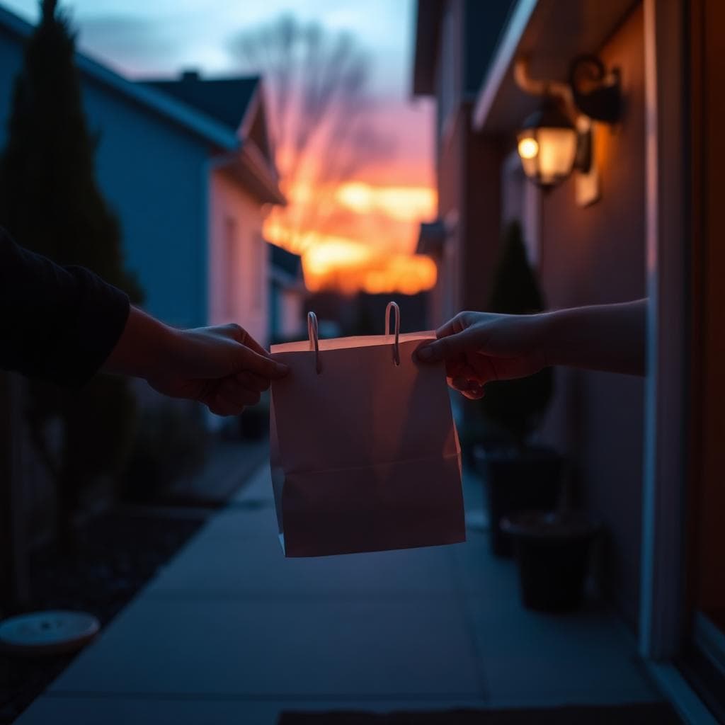 At your door
